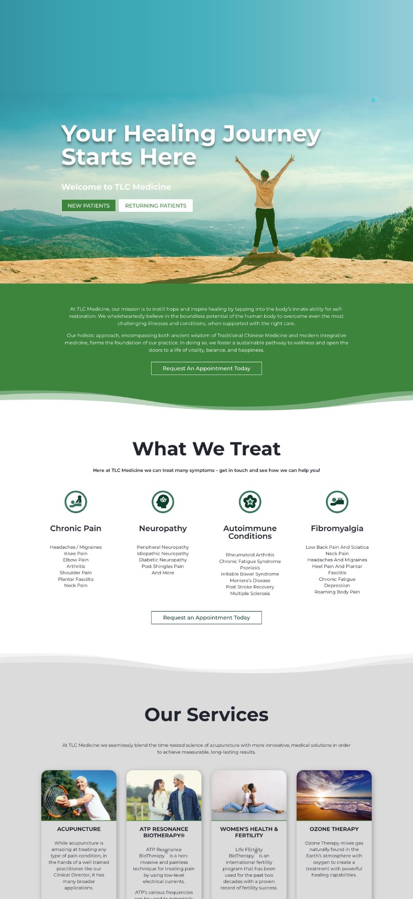 TLC Medicine — website by Clayton Method